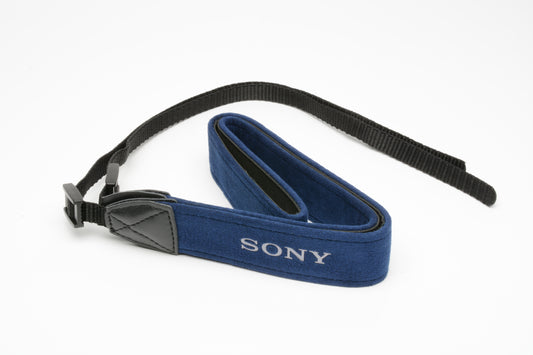 Nice Sony (Blue) 1.25" wide camera strap for 35mm SLRs