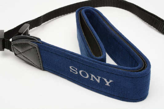 Nice Sony (Blue) 1.25" wide camera strap for 35mm SLRs