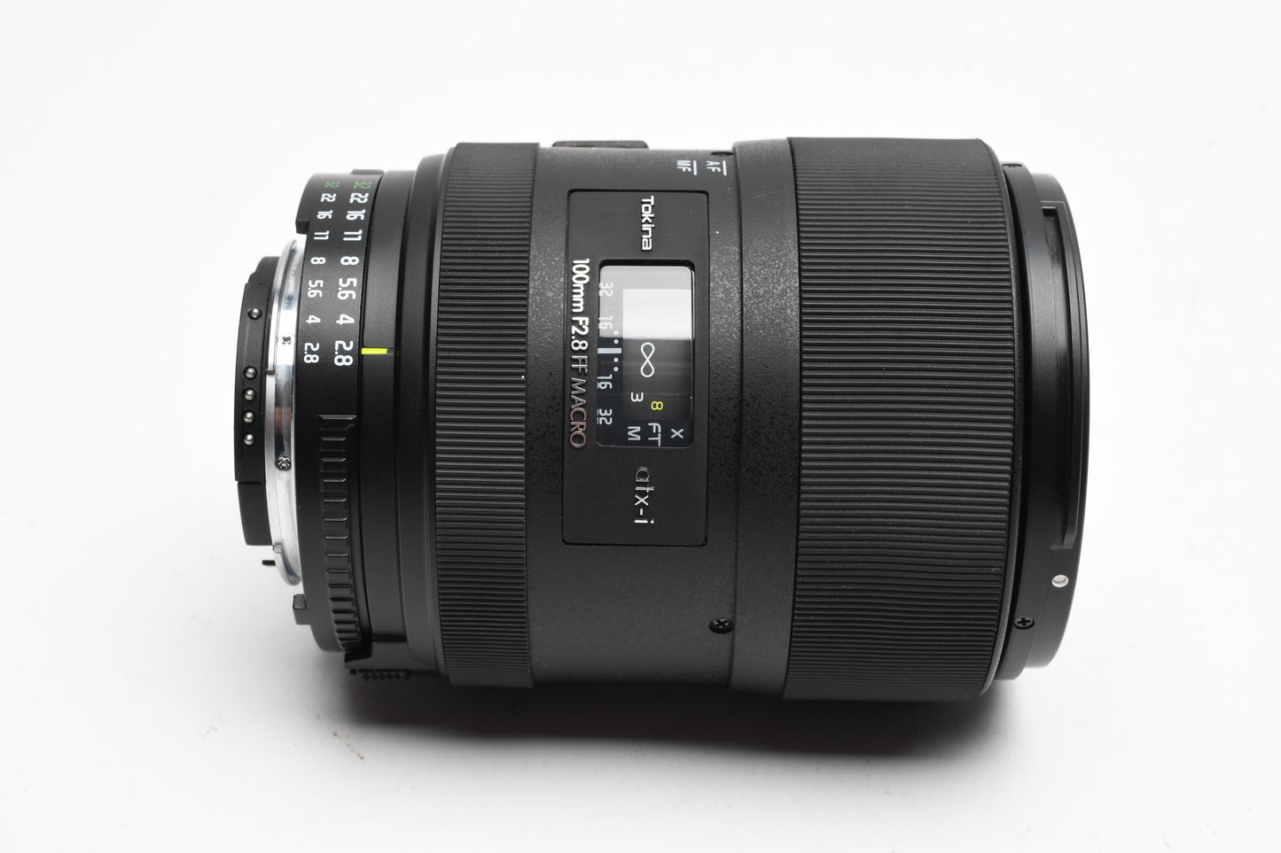 Tokina ATX-i 100mm f2.8 FF Macro Telephoto Lens Nikon F, UV+Hood+Caps