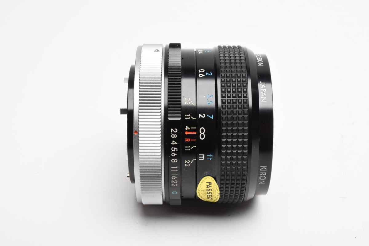Kiron 28mm f2.8 wide lens for Canon FD Mount lens, Case, UV, Great!