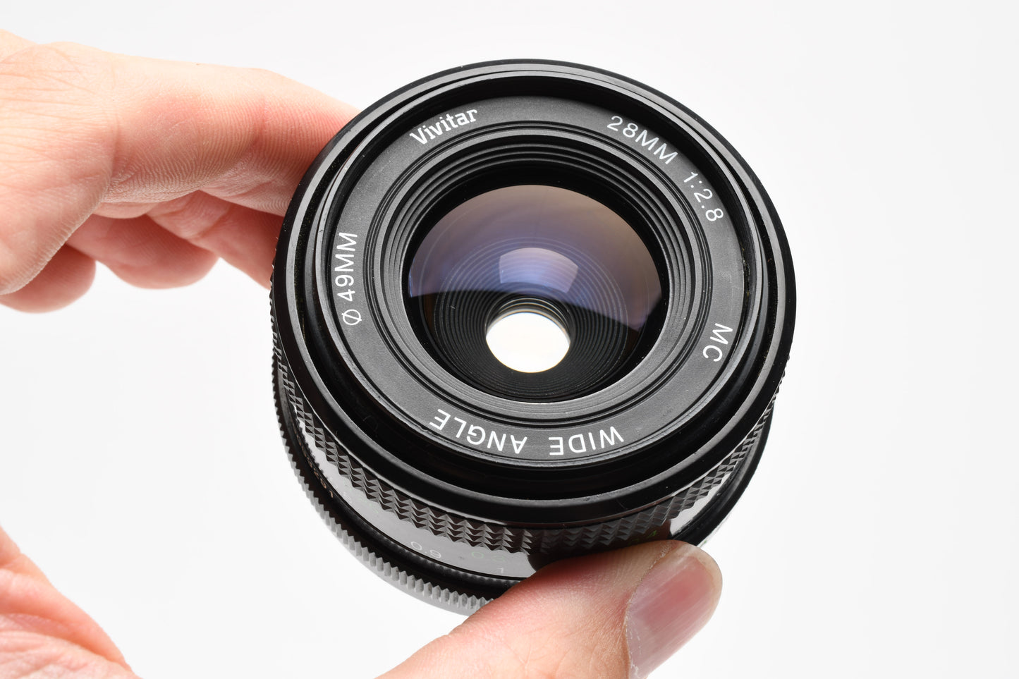 Vivitar 28mm f2.8 MC wide angle lens for Pentax PK mount, caps, clean