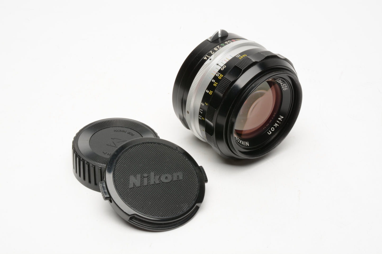 Nikon Nikkor-S.C 50mm f1.4 Non-AI Prime lens, caps, sharp! Nice