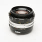 Nikon Nikkor-S.C 50mm f1.4 Non-AI Prime lens, caps, sharp! Nice
