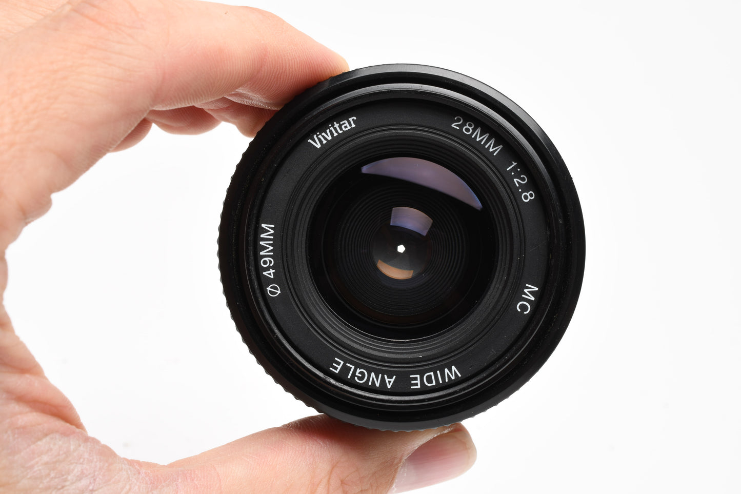 Vivitar 28mm f2.8 MC wide angle lens for Pentax PK mount, caps, clean