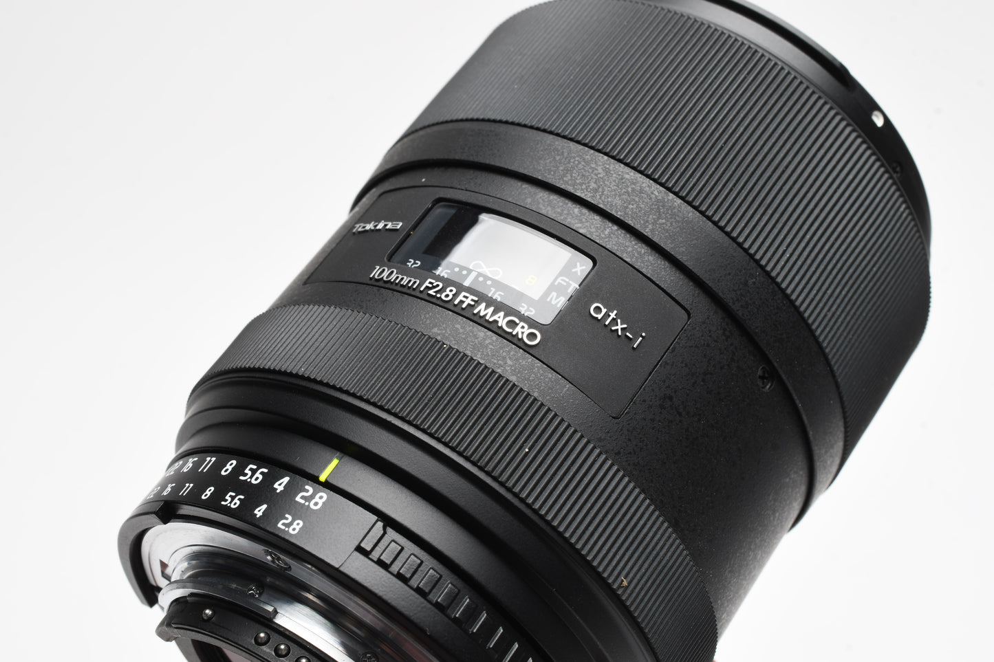 Tokina ATX-i 100mm f2.8 FF Macro Telephoto Lens Nikon F, UV+Hood+Caps