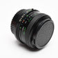 Vivitar 28mm f2.8 MC wide angle lens for Pentax PK mount, caps, clean