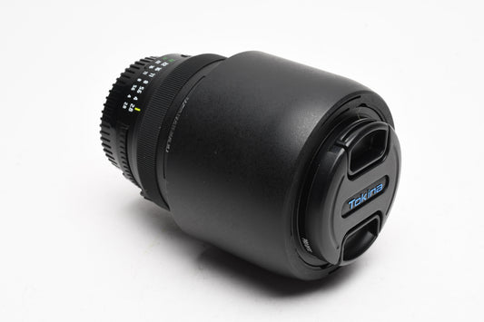Tokina ATX-i 100mm f2.8 FF Macro Telephoto Lens Nikon F, UV+Hood+Caps