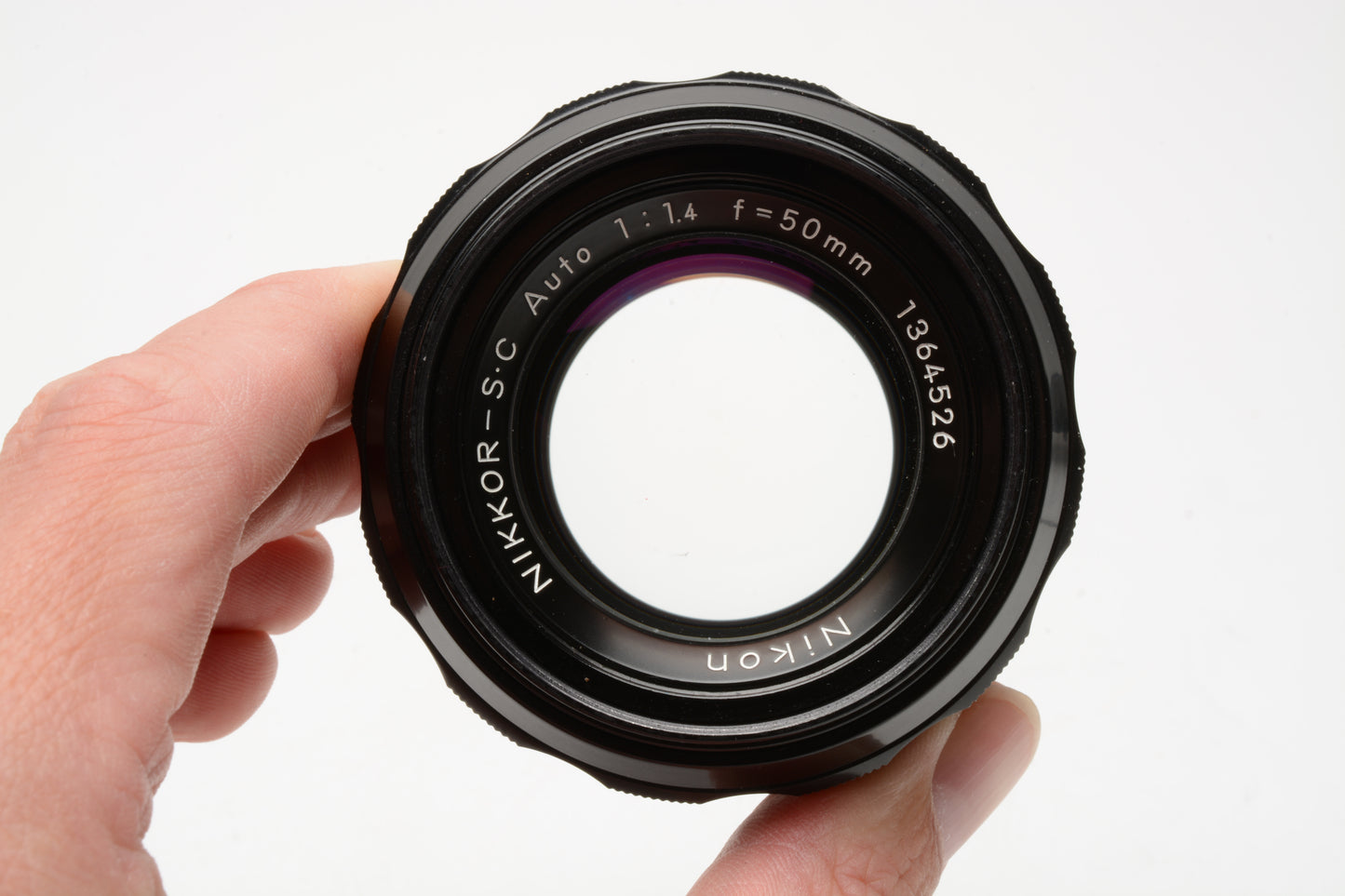 Nikon Nikkor-S.C 50mm f1.4 Non-AI Prime lens, caps, sharp! Nice