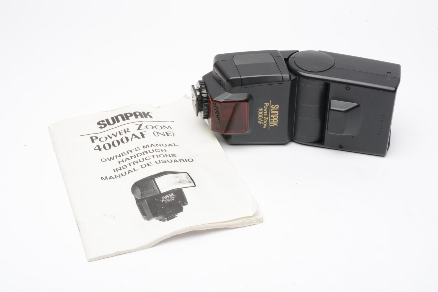 Sunpak Power Zoom 4000AF Dedicated flash for Nikon AF, manual, tested, clean