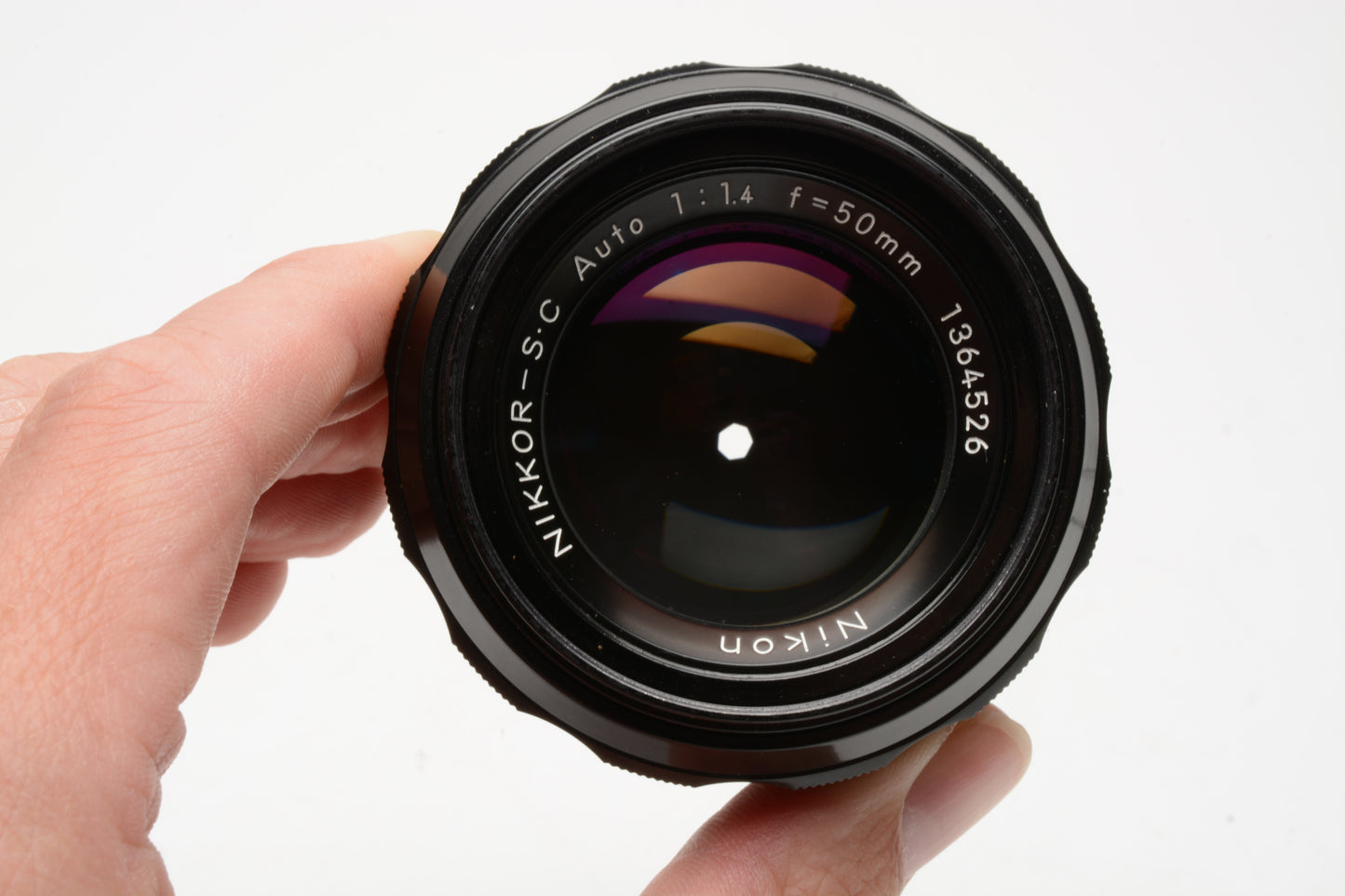 Nikon Nikkor-S.C 50mm f1.4 Non-AI Prime lens, caps, sharp! Nice