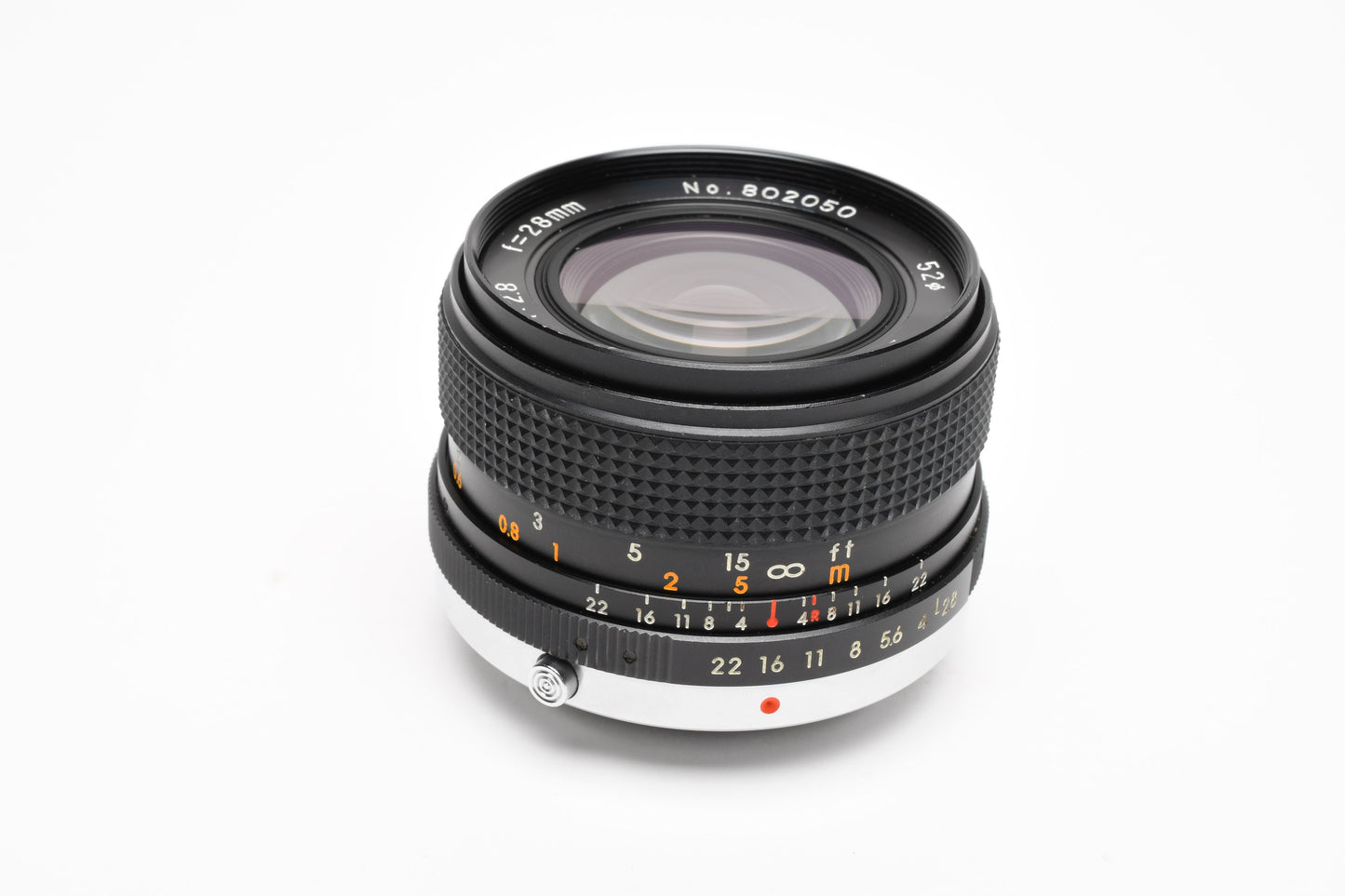 Deitz 28mm f2.8 MC wide angle lens for Olympus OM mount, caps, clean