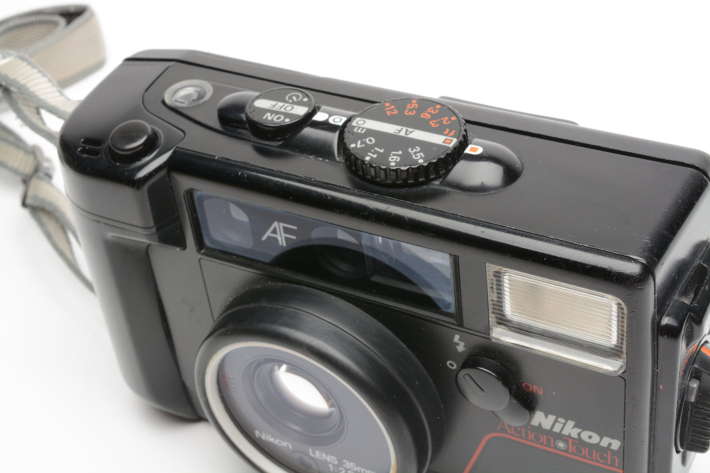 Nikon Action Touch AF 35mm Point&Shoot Camera Waterproof w/35mm f2.8 *Read