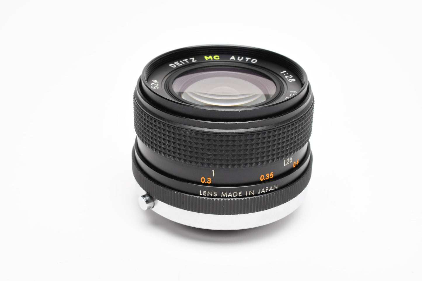 Deitz 28mm f2.8 MC wide angle lens for Olympus OM mount, caps, clean