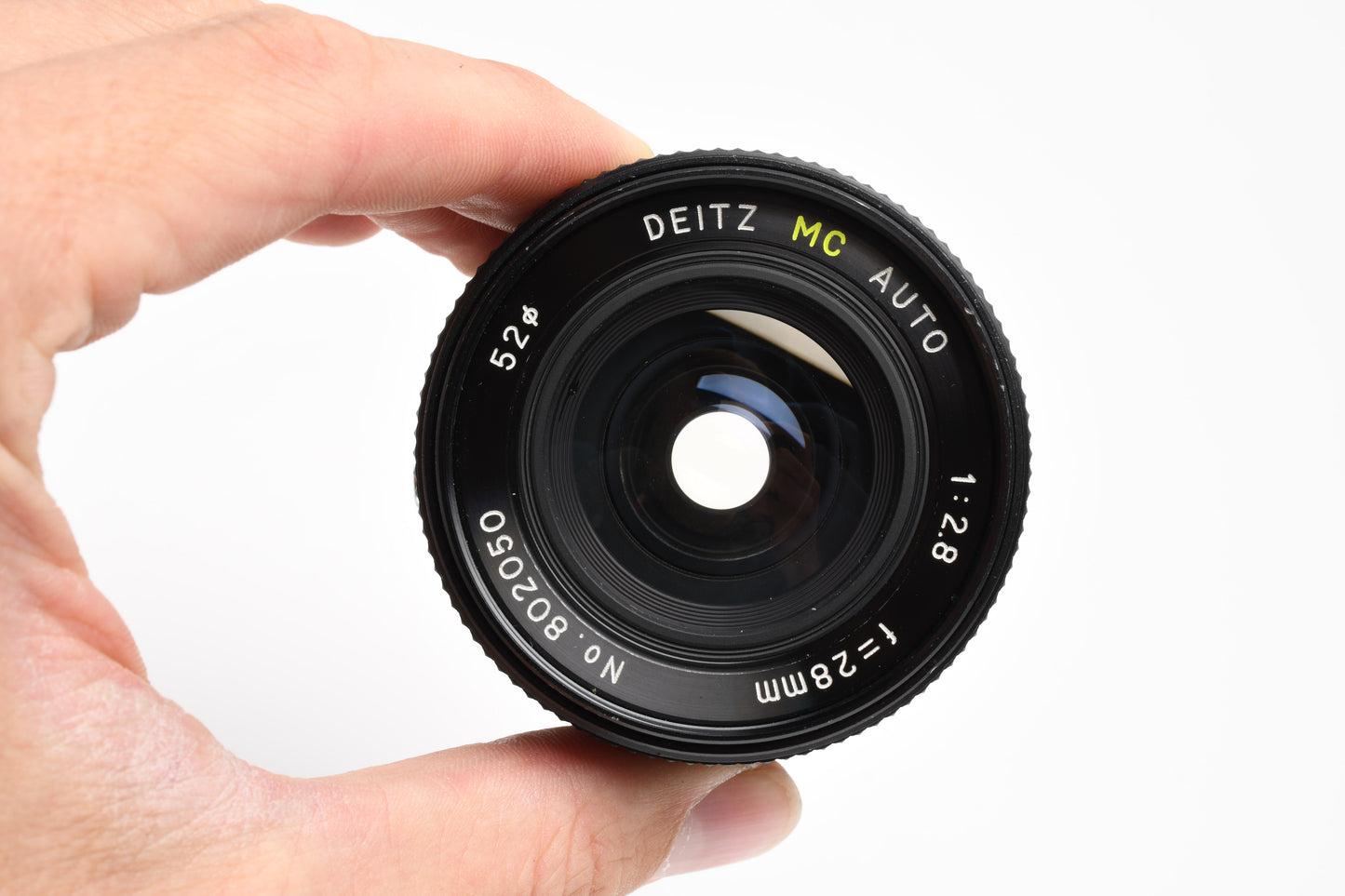 Deitz 28mm f2.8 MC wide angle lens for Olympus OM mount, caps, clean