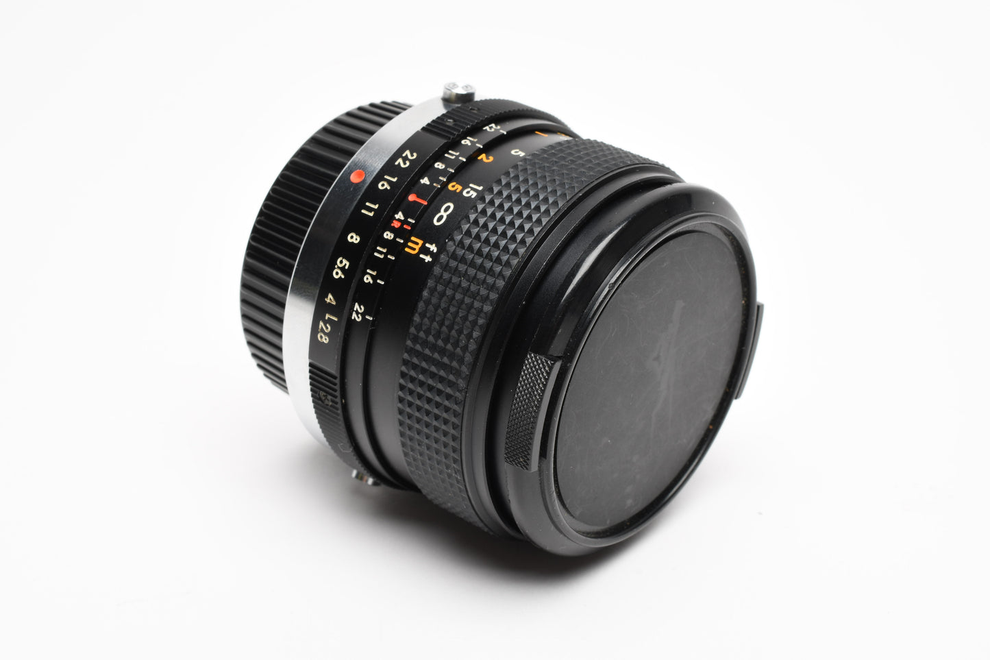Deitz 28mm f2.8 MC wide angle lens for Olympus OM mount, caps, clean