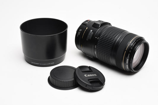 Canon EF 70-300mm f4-5.6 IS USM zoom lens, Hood, *Good
