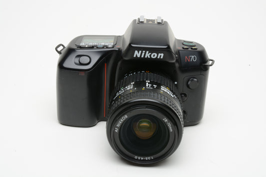 Nikon N70 35mm SLR w/AF 28-70mm F3.5-4.5D zoom, Neo strap, Nice!