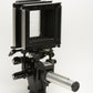Sinar F 4x5 large format monorail camera, rail, clean glass, cloth, tested, works great