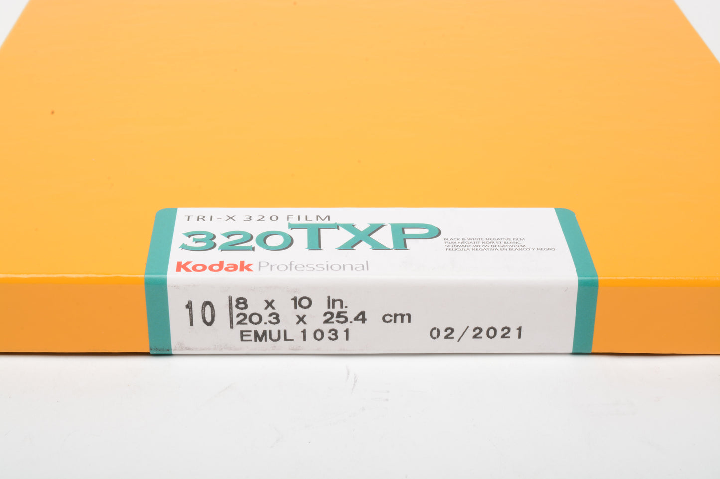 Kodak 320TXP 8x10 10 sheets B&W Film Cold Stored Expired 02/2021