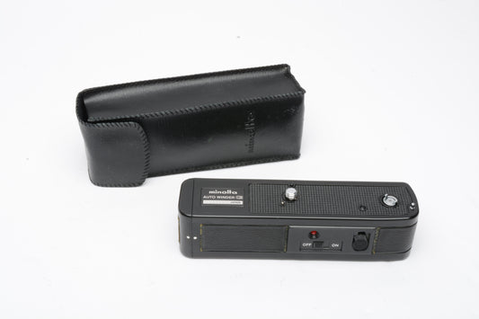 Minolta Auto Winder G for Minolta XG Series 35mm Cameras, Tested, w/Case