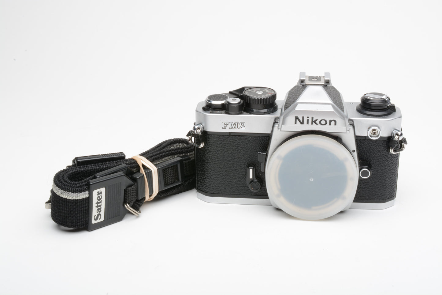 Nikon FM2N chrome 35mm SLR body, clean, tested, accurate