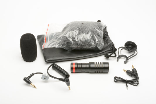 Joom Cardioid Microphone for DSLR Mirrorless Camera Camcorder, tested, clean