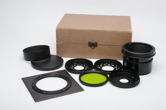 Rodenstock-Tiefenbildner 360mm Imagon Barrel Lens in box w/Adapters, board