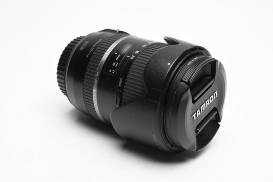 Tamron AF 28-300mm f3.5-6.3 PZD Di Tele Zoom lens 010 for Canon EF, Hood+UV