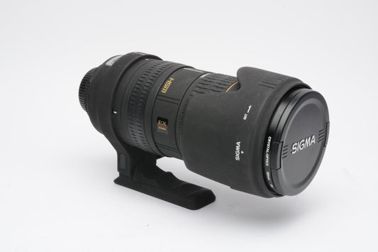 Sigma EX 50-500mm F4-6.3 D APO HSM For Nikon, Case, collar, UV, Manual Focus Only!