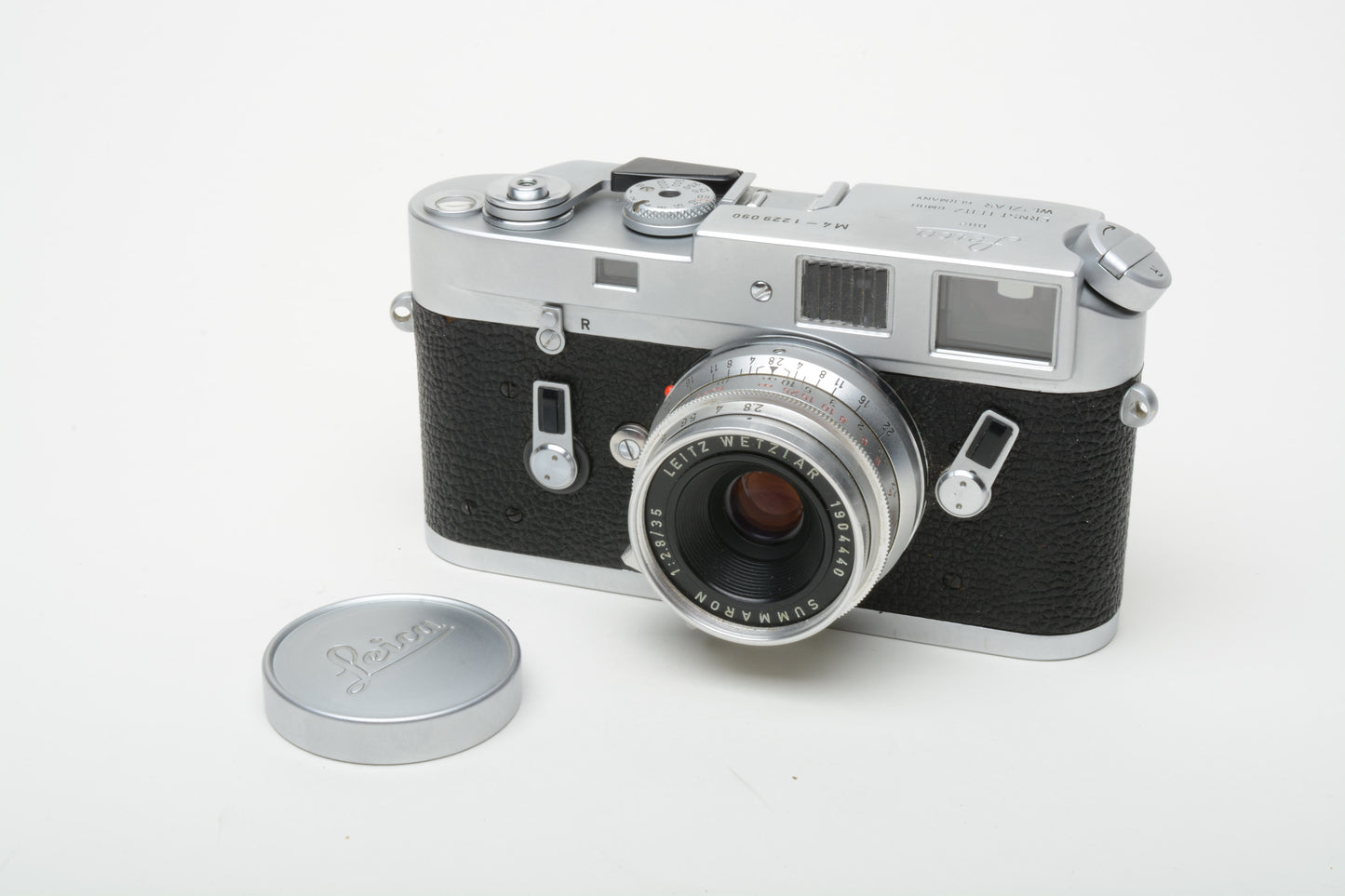 Leica M4 Chrome 35mm Rangefinder w/Summaron 35mm f2.8 Full CLA, Nice!