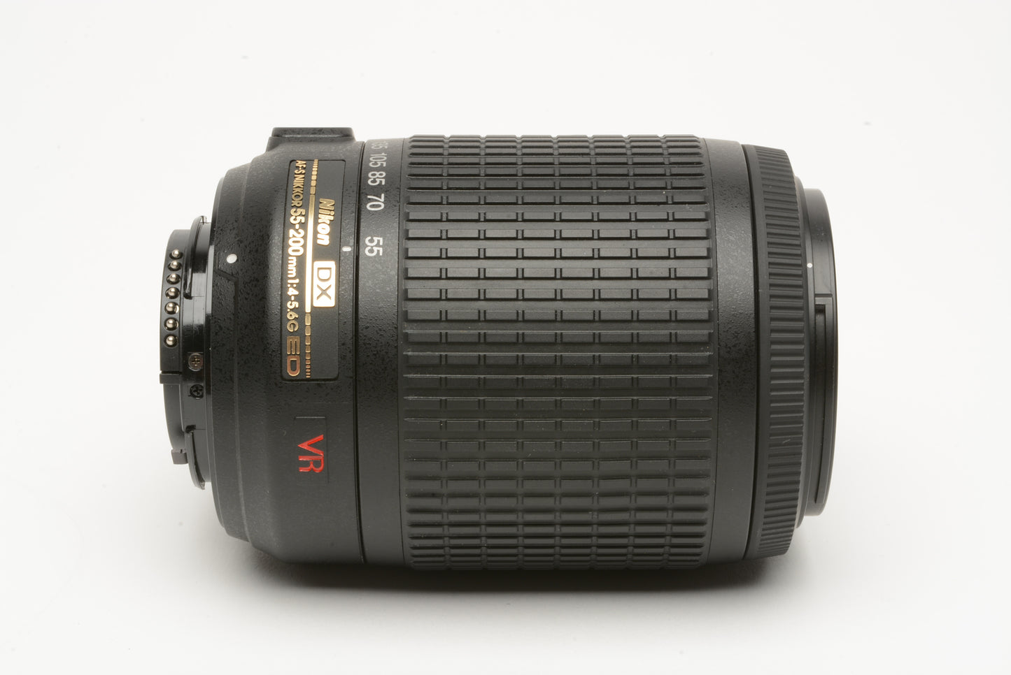 Nikon AF-S 55-200mm f4-5.6G ED VR DX, caps + UV filter, very clean