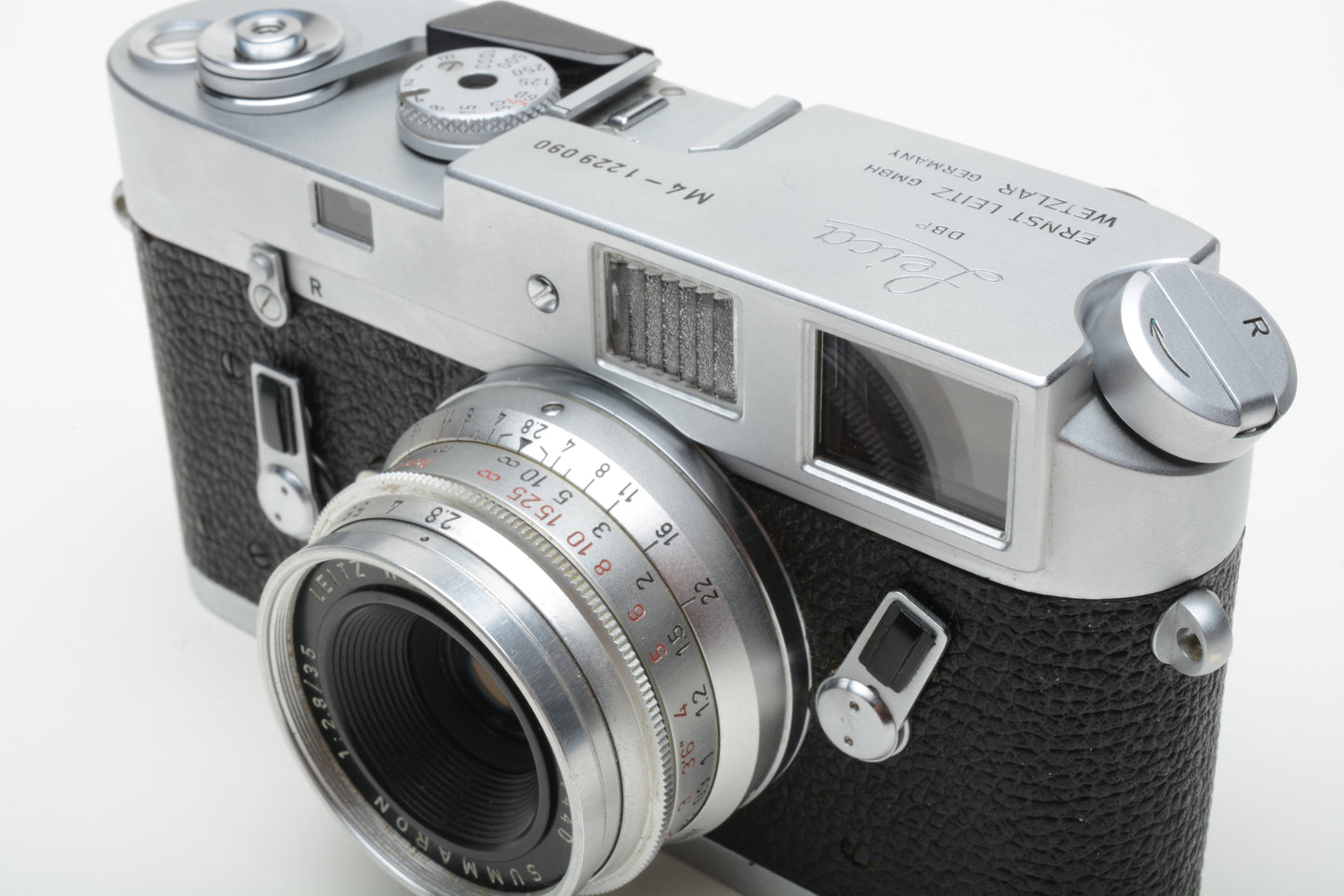 Leica M4 Chrome 35mm Rangefinder w/Summaron 35mm f2.8 Full CLA, Nice!