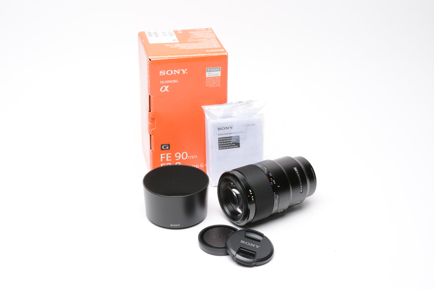 Sony FE 90mm f2.8 Macro G OSS Lens SEL90M28G Boxed USA *CLEAN, READ