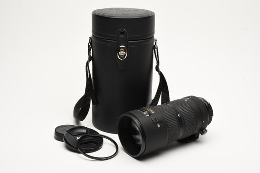 Nikon Nikkor AF 80-200mm f2.8 D ED w/Case, caps, and Hoya UV filter, Great!