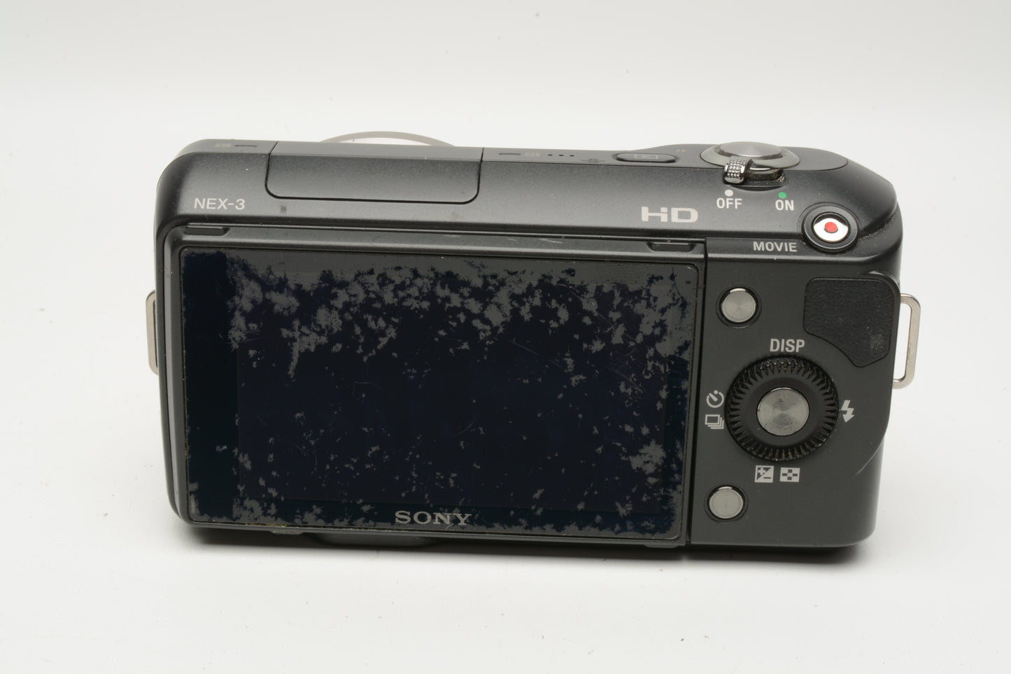 Sony NEX-3 camera body, 2batts, charger, strap +Flash, Only 6750 Acts