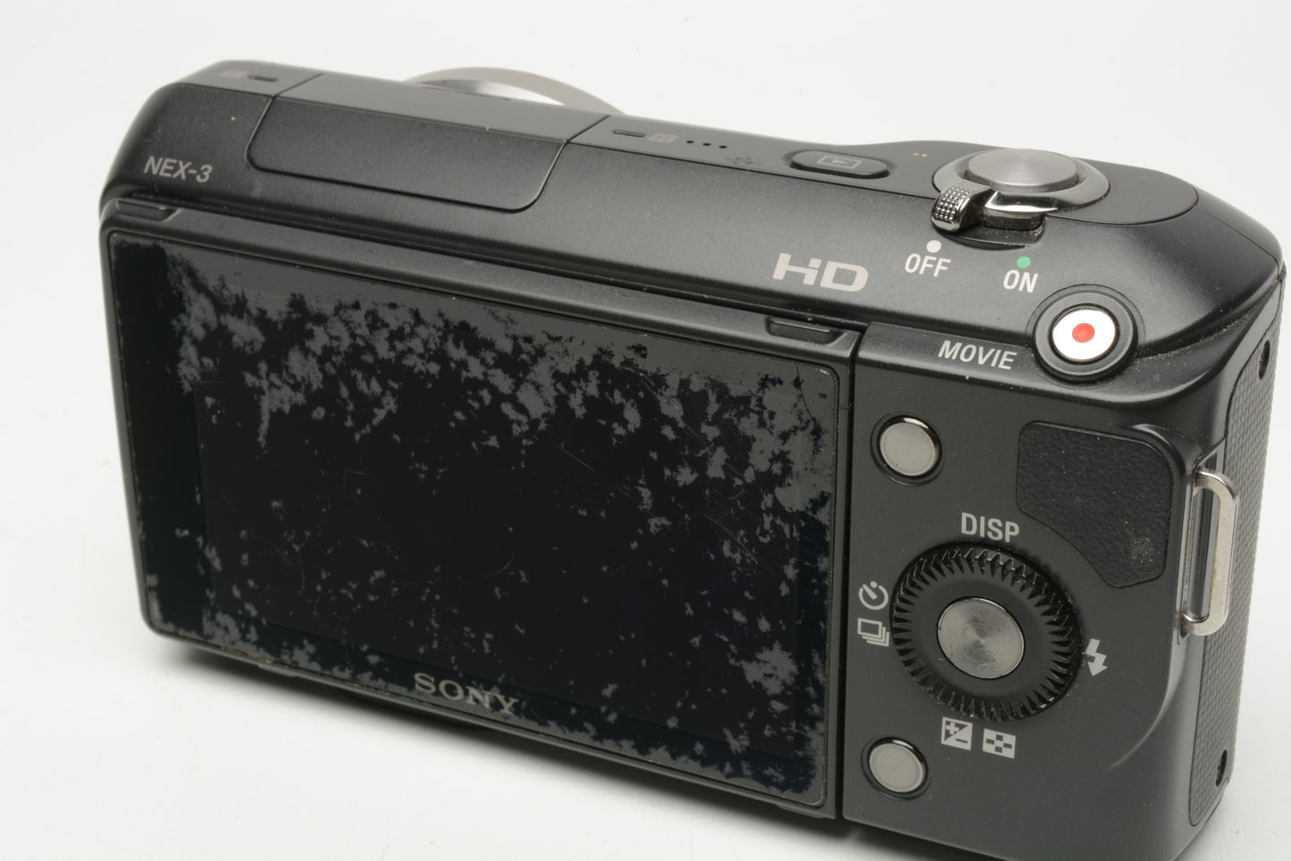 Sony NEX-3 camera body, 2batts, charger, strap +Flash, Only 6750 Acts