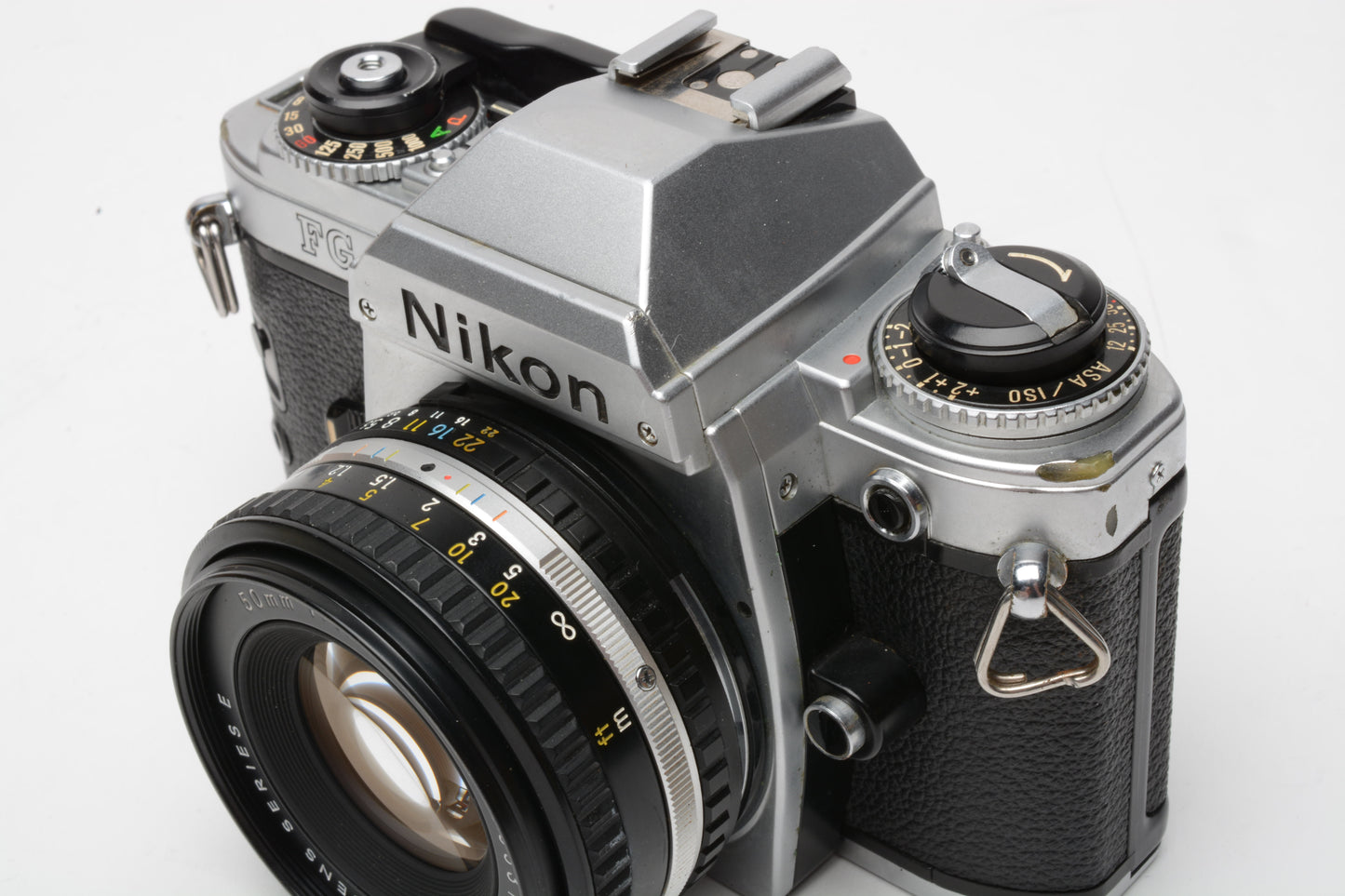 Nikon FG 35mm SLR body w/50mm F1.8E, UV, Strap, Lens Cap, New Seals