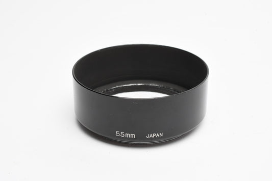 Vivitar Metal Lens Hood 55mm, Clean, 22mm deep