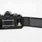 Minolta X700 35mm SLR w/50mm f1.7 lens, strap, cap, new seals, nice!