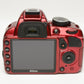 Nikon D3100 Red DSLR Body, battery, charger, strap, 15K Acts, Great!
