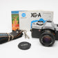 Minolta XG-A 35mm SLR w/50mm f1.7 lens, strap, new seals, cap, manuals