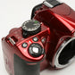 Nikon D3100 Red DSLR Body, battery, charger, strap, 15K Acts, Great!