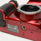 Nikon D3100 Red DSLR Body, battery, charger, strap, 15K Acts, Great!