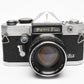 Petri Flex V 35mm SLR Film Camera w/55mm f2 Lens, 1/2 case, Tested