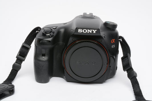Sony A65 SLT-A65V DSLR Body, 2batts, charger, strap, only 4261 acts!