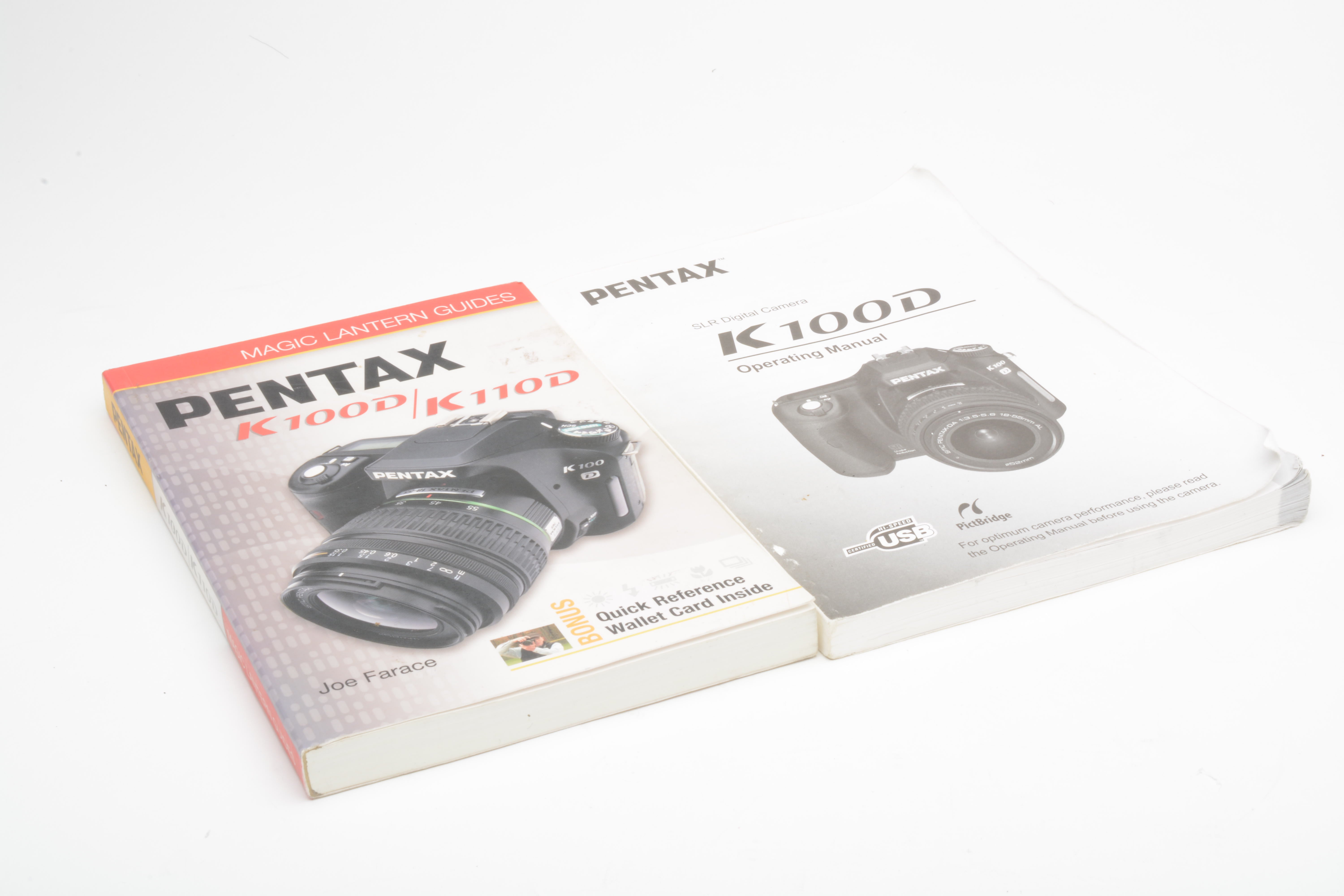 Pentax K100D DSLR w/18-55mm f3.5-5.6 zoom, manuals, book, strap, cap, –  RecycledPhoto