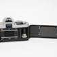 Minolta XG-A 35mm SLR w/50mm f1.7 lens, strap, new seals, cap, manuals