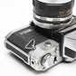Petri Flex V 35mm SLR Film Camera w/55mm f2 Lens, 1/2 case, Tested