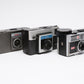3X Kodak Instamatic cameras 126 format X-15, 400, S-10, Nice display