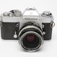 Nikon Nikkormat EL 35mm SLR Chrome Body w/50mm f2 Lens, New seals, Good!